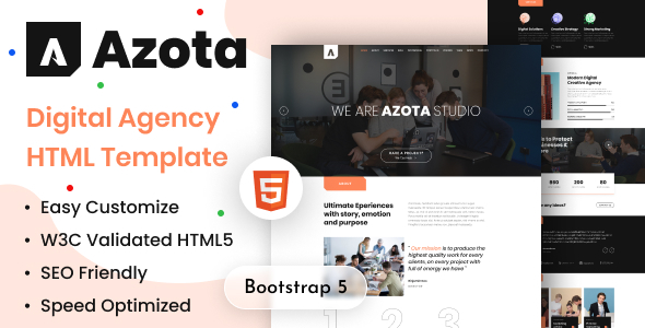 Azota - Digital Agency HTML Template