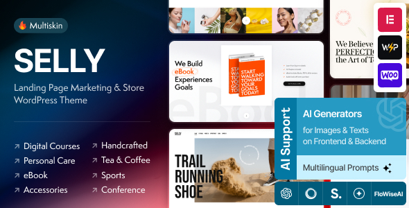 Selly v1.2 - Marketing Landing Page WordPress Theme