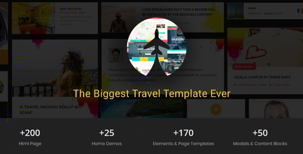 Travelz v1.0 - Travel, Tour Booking , Hotel , Mega HTML5 Template