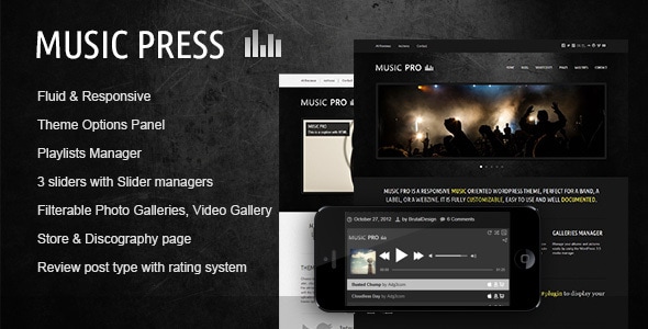MusicPress v3.3.1 - A Timeless Audio Theme