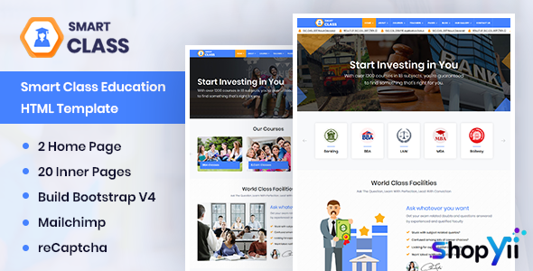 SmartClass v1.0 - Education Agency Coaching & Tuition HTML Template