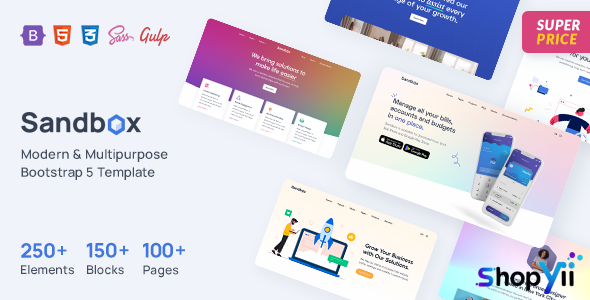 Sandbox v1.1.1 - Modern & Multipurpose Bootstrap 5 Template