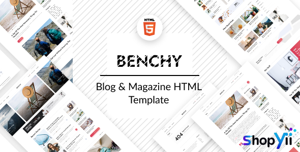 Benchy v1.0 - Blog & Magazine HTML Template