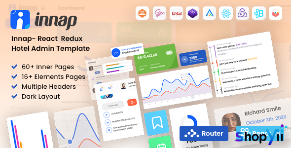 Innap v1.1 - React Redux Hotel Admin Template