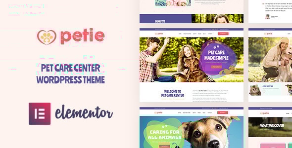 Petie v1.1.0 - Pet Care Center & Veterinary WordPress Theme