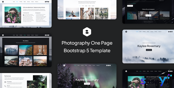 Locus - Photography One Page Bootstrap 5 Template
