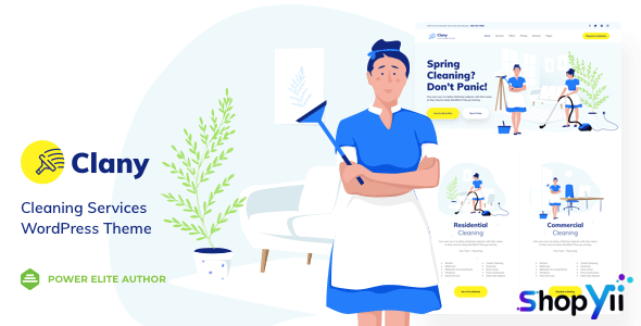 Clany 1.2.1 - Cleaning Services - WordPress Theme