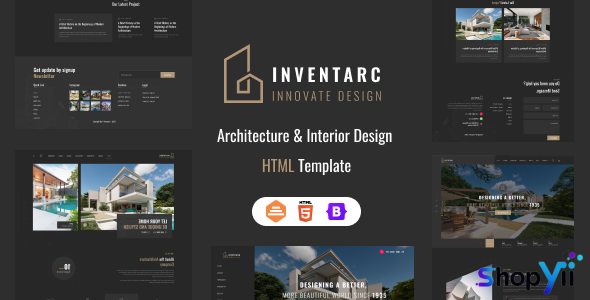 Inventarc v1.0 - Architecture & Interior Design HTML Template
