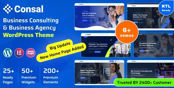 Consal v2.0.0 - Business Agency & IT Service WordPress Theme