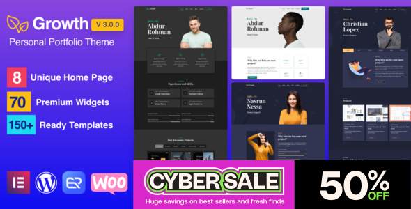 Growth v1.7.0 - Personal Portfolio Theme