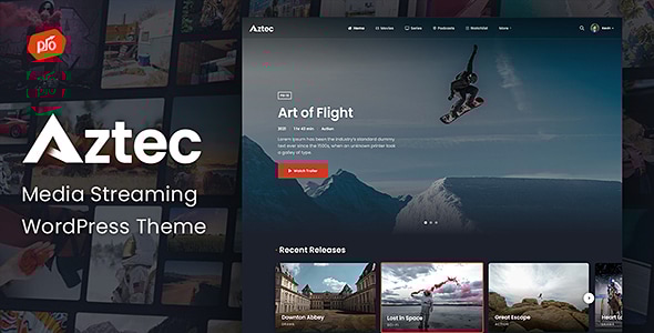 Aztec v1.1 - Video Streaming & Membership Theme