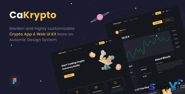 CaKrypto v1.0 - Crypto App & Web UI Kit