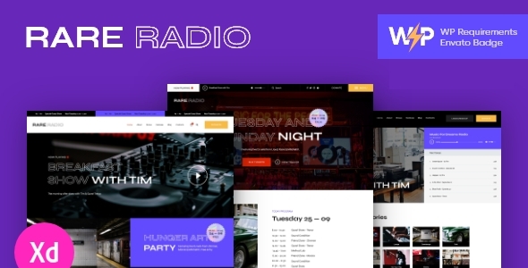 Rare Radio v1.0.2 - Online Music Radio Station & Podcast WordPress Theme