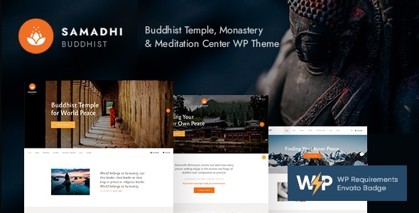 Samadhi v1.0.2 - Oriental Buddhist Temple WordPress Theme