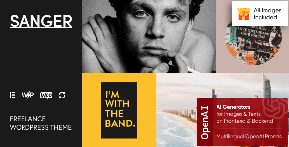 Sanger v1.4.0 - Personal Portfolio for Creatives WordPress Theme