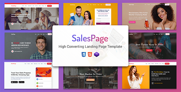 SalesPage v1.0 - Landing Page Template for Creative Agencies