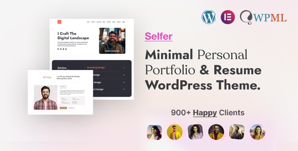 Selfer v2.0.0 - Minimal Personal Portfolio WordPress Theme