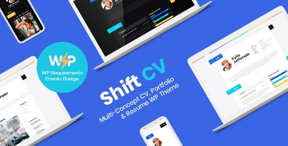 ShiftCV v3.0.7 - Blog \ Resume \ Portfolio \ WordPress