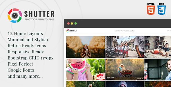 Shutter v1.0 - Photography HTML5 Template