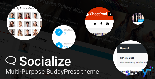 Socialize v2.43.5 - Multi-Purpose BuddyPress Theme