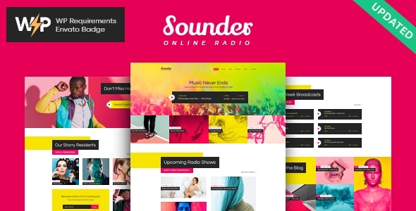 Sounder v1.3.0 - Online Radio WordPress Theme
