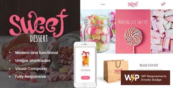Sweet Dessert v1.1.3 - Sweet Shop & Cafe WordPress Theme