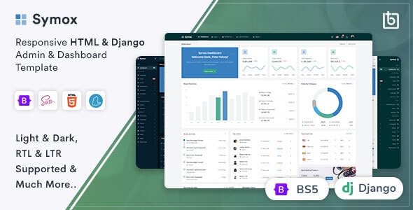 Symox - Django Admin & Dashboard Template