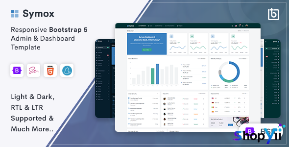 Symox v1.3.0 - Admin & Dashboard Template