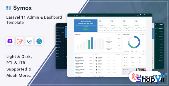 Symox v1.2.0 - Laravel 9 Admin & Dashboard Template