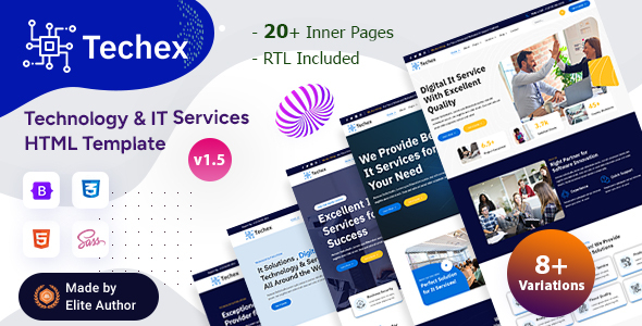Techex v1.3 - Technology & IT Services HTML Template