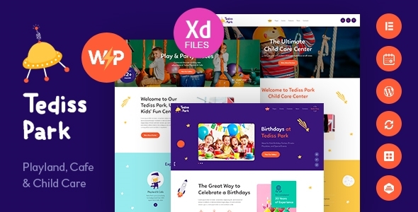 Tediss v1.0.3 - Play Area & Child Care Center WordPress Theme