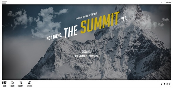 The Summit - Responsive Coming Soon Page