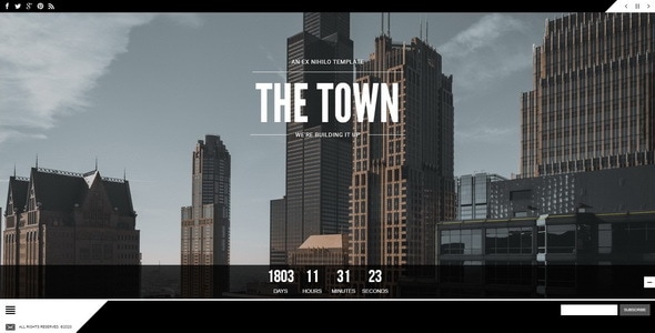 The Town v1.2 - Responsive Coming Soon Page