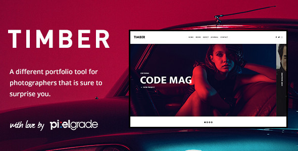 Timber v1.9.2 – An Unusual Photography WordPress Theme