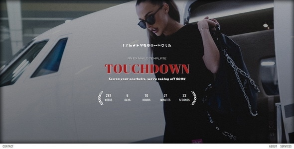 Touchdown v1.4 - Responsive Coming Soon Page