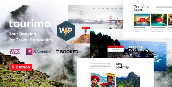 Tourimo v1.0 - Tour Booking WordPress Theme