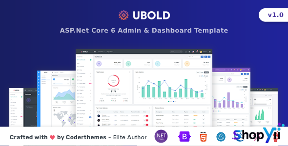 UBold - ASP.Net Core 6 Admin & Dashboard Template