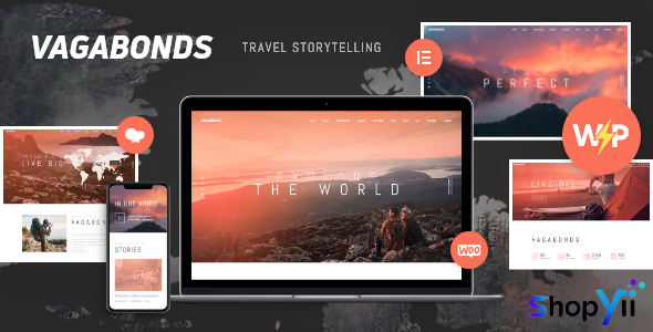 Vagabonds v1.3.3 - Personal Travel & Lifestyle Blog Theme