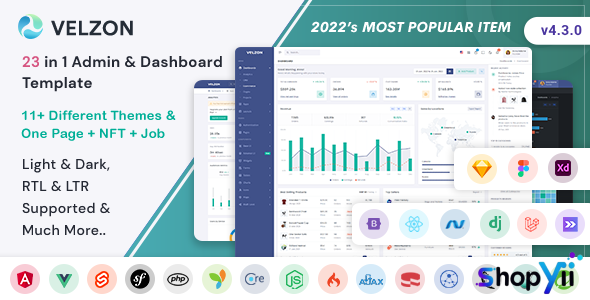 Velzon v2.3.0 - Admin & Dashboard Template
