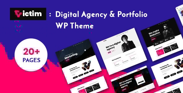 Victim v1.0.6 - Digital Agency & Portfolio WordPress Theme