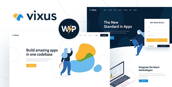 Vixus v1.0.11 - Startup & Mobile App WordPress Landing Page Theme