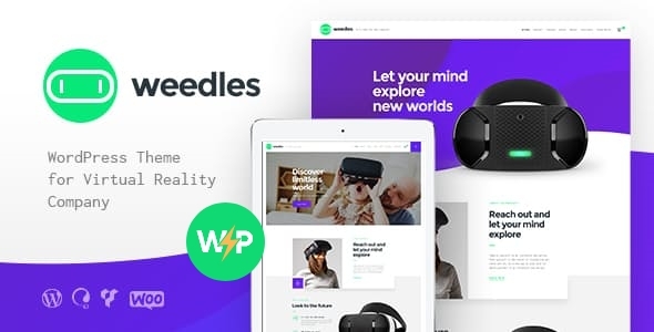 Weedles v1.1.3 - Virtual Reality Landing Page & Store WordPress Theme