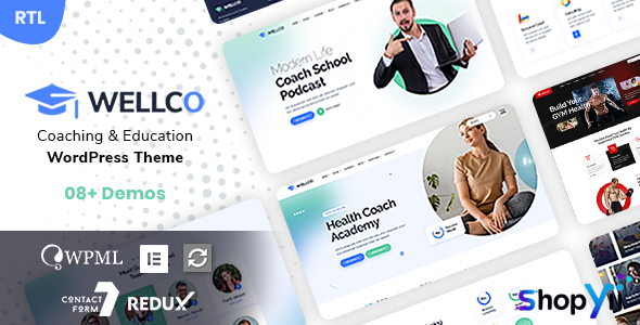 Wellco v1.0.4 - Coaching & Online Courses WordPress Theme
