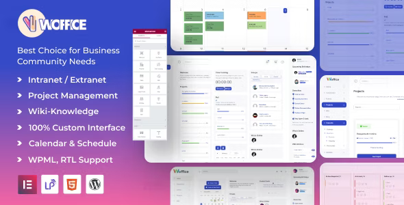 Woffice v2.9.4 - Intranet/Extranet WordPress Theme