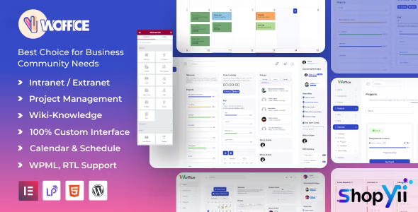 Woffice v4.0.0 - Intranet/Extranet WordPress Theme