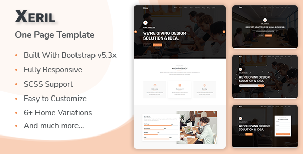 Xeril v1.0 - Responsive HTML5 Termplate