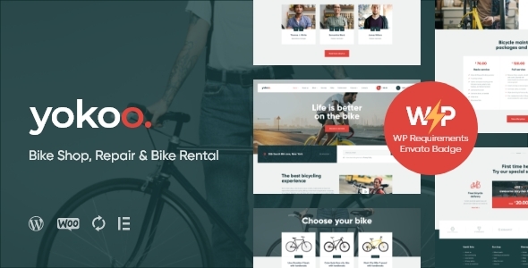 Yokoo v1.0 - Bike Shop & Rental WordPress Theme