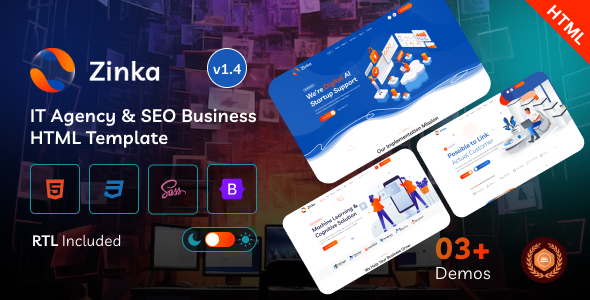 Zinka v1.3 - IT Agency & SEO Business HTML Template