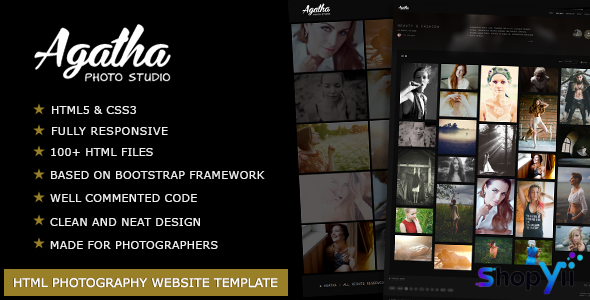 Agatha v1.7 - Photography Portfolio Website Template