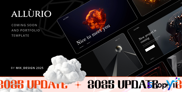 Allurio - Coming Soon and Portfolio Template